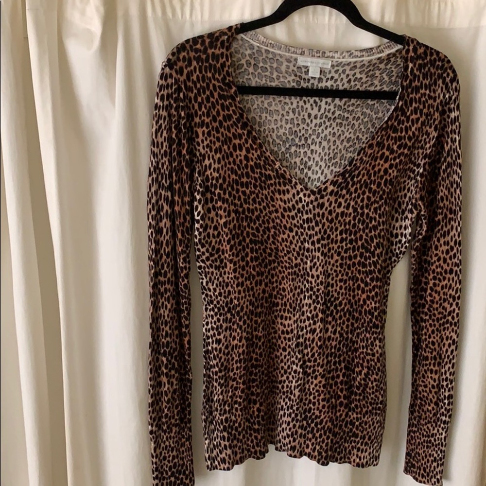 New York and Company, cheetah sweater, size small